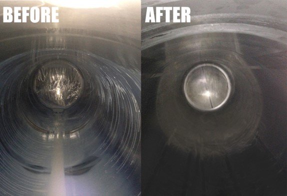 Alfa Laval Gamajet Sidewinder Before and After