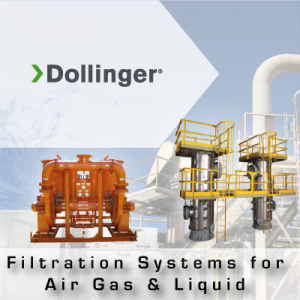 Dollinger Filtration Systems for Air Gas & Liquid from John Brooks Company