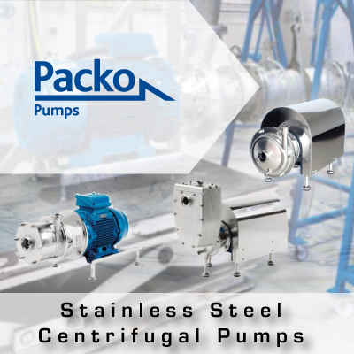 Packo Stainless Steel Centrifugal Pumps from John Brooks Company