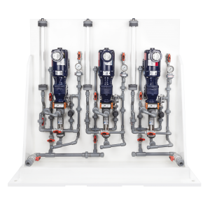 chemical metering pump system front view