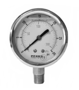 Glycerin Filled Industrial Pressure Gauge