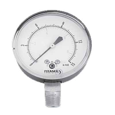 Low Pressure Gauge 250LPB15WO