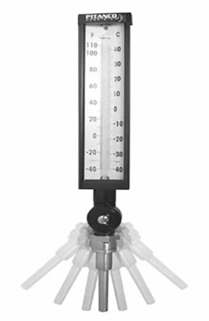 Multi Angle Industrial Thermometer 9 in