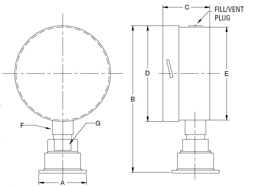 Sanitary Gauge Diagram