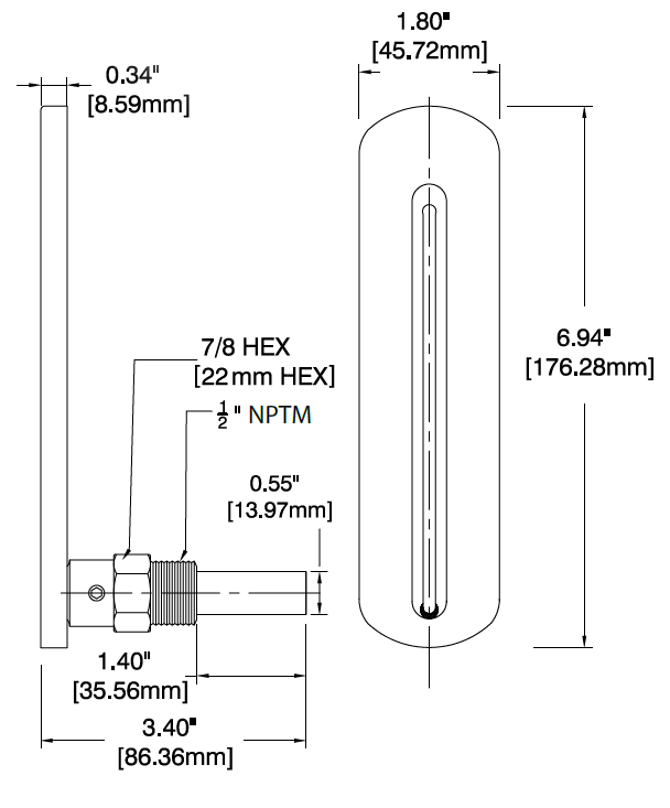 Thermometer IT800A Diagram