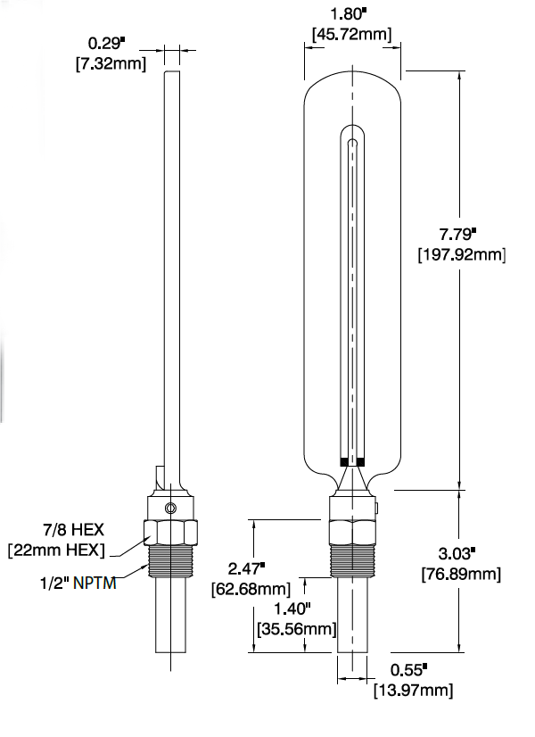 Thermometer IT800S Diagram