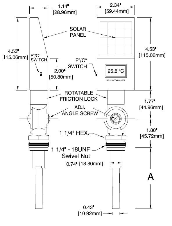 Thermometer ITA900Sd-35 Diagram